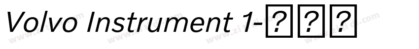 Volvo Instrument 1字体转换